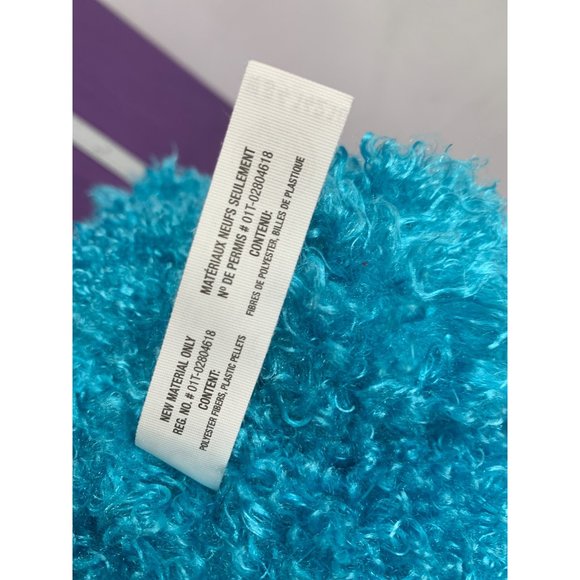 Pikmi Pops Moose Blue Pink Heart Embroidered Face 8 Inch Round Plush Stuffed Ani - Picture 7 of 8